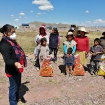 COMITÉ DE DAMAS DEL GOBIERNO REGIONAL PUNO, LLEVÓ CANASTAS DE ALIMENTOS A POBLACIONES VULNERABLES DE LA REGIÓN PUNO