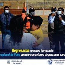 88 PERSONAS QUE SE ENCONTRABAN VARADAS RETORNARON A LA REGIÓN Y CUMPLIRÁN CUARENTENA EN HOTELES DE LA CIUDAD DE PUNO