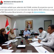 Nota de Prensa <hr> MÁS DE 600 MILLONES DE INVERSIÓN PARA INTERVENIR INFRAESTRUCTURAS EDUCATIVAS EN LA REGIÓN PUNO