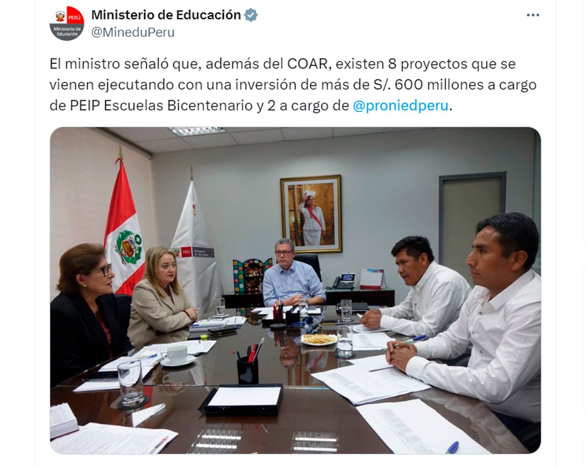 Nota de Prensa  MÁS DE 600 MILLONES DE INVERSIÓN PARA INTERVENIR INFRAESTRUCTURAS EDUCATIVAS EN LA REGIÓN PUNO