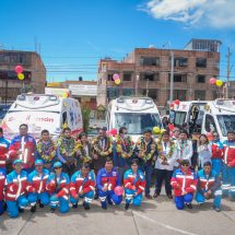 Nota de Prensa <hr> CON MÁS DE 5.8 MILLONES DE SOLES ENTREGAMOS MODERNAS AMBULANCIAS Y TOMÓGRAFO PARA FORTALECER LA ATENCIÓN EN SALUD